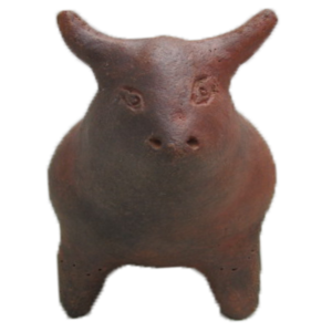 Torito de barro