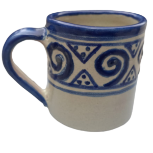 Taza espiral azul talavera auténtica