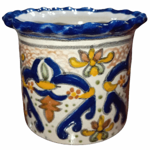 Maceta talavera auténtca olanes flores varios colores