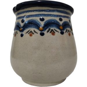 Florero chico talavera auténtica caracol azul